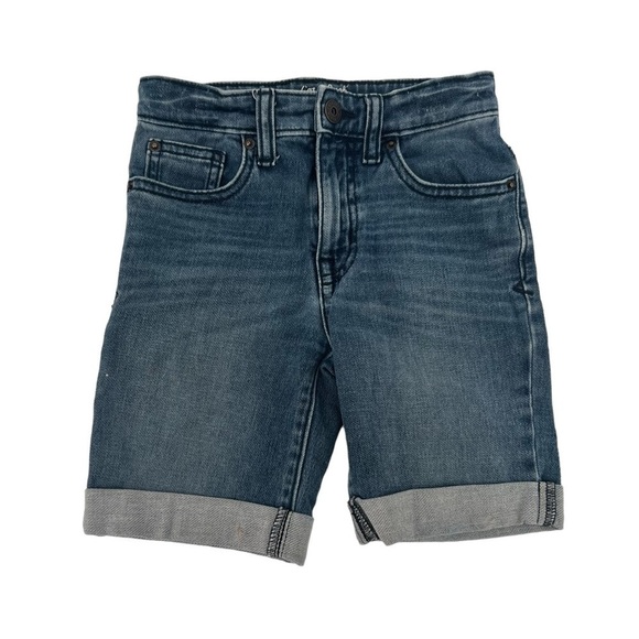 Cat & Jack Slim Cuffed Hem Bermuda Jean Shorts Size 6 Kids - Picture 1 of 5